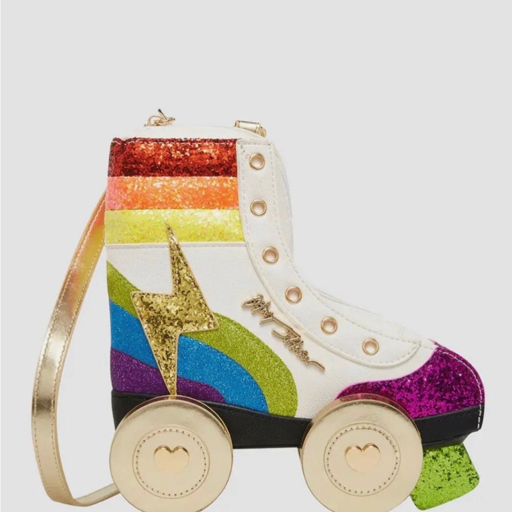 Betsey Johnson Kitsch Roller Skate Derby  Crossbody bag/ purse New without tags